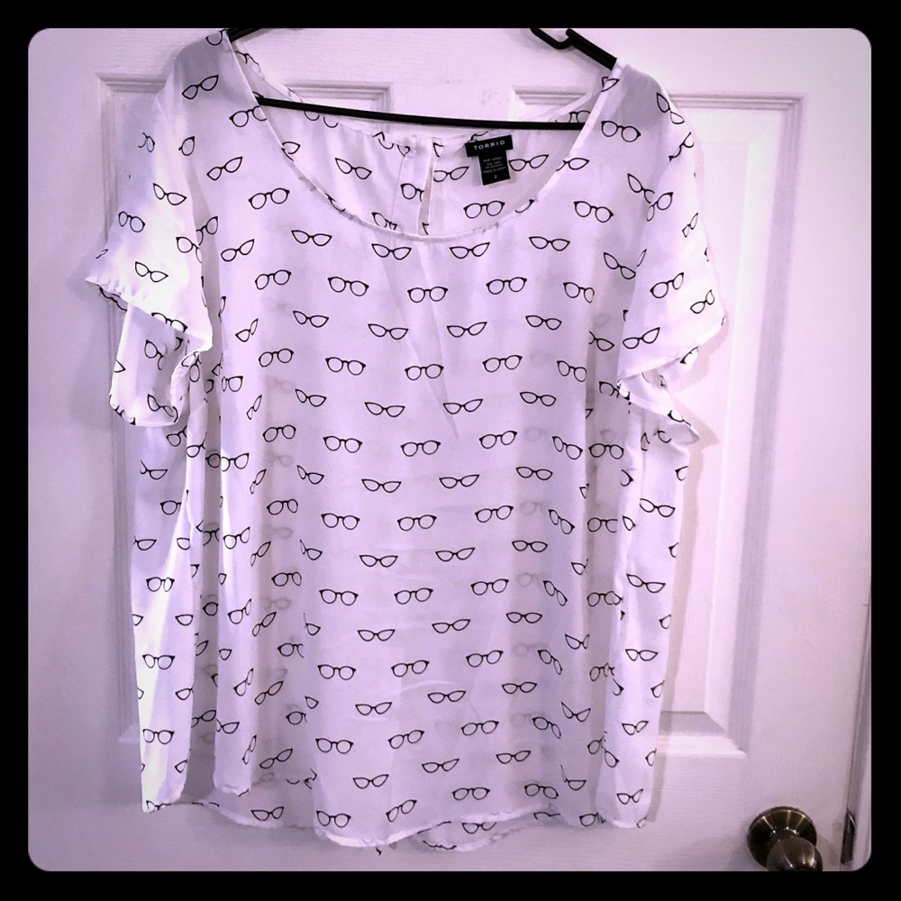 Eyeglass blouse